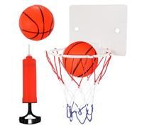 VICASKY Set Giocattolo da Basket da Parete Ventosa, 1 Tabellone, 2 Palline Morbide e Pompa, Gioco Portatile per Interni e Momenti di Svago in Famiglia