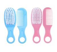 VICASKY Set Spazzola e Pettine per Ragazzo Ragazza Setole Morbide e Massaggianti Kit Completo per Cura Delicata Chioma e Cuoio Capelluto Sensibile Impugnatura Ergonomica per Uso a Casa
