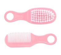 VICASKY Set Spazzola per Chioma Ragazzo Ragazza Rosa Pettine da Massaggio Delicato, Kit Igiene Ragazzo Ragazza Antistatico, Materiali Resistenti, per Cura Quotidiana e Stimolazione del Cuoio Capelluto