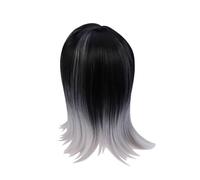 VICASKY Sintetica Spalla con Frangetta Due Grigio Parrucche per Cosplay Facile e Prendersi