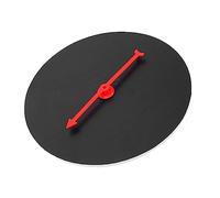 VICASKY Slipmat - Ruota in vinile per feste di gioco, diametro 20 cm, colore: Nero
