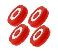 VICASKY Smorzatore di Vibrazioni in Silicone per Racchetta da Tennis 4 Pezzi Rosso, Ammortizzatore Antivibrante Sottile per Comfort e Riduzione Gomito del Tennista, Accessorio