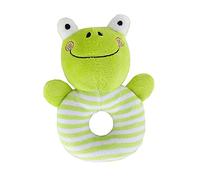 VICASKY Sonaglio manuale animale giocattolo verde rana favorisce lo sviluppo di giocattoli sensoriali per neonati, perfetto per baby shower o compleanno