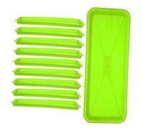 VICASKY Sottovaso per Piante Rettangolare in Plastica Pp, Vaschetta Raccogli-Acqua e Drenaggio per Vasi da Fiori, Set da 10 Pezzi Resistente per Uso Interno Ed Esterno