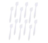 VICASKY Spatole per Maschere Viso 200 Pezzi in Plastica Bianco, Spatolina per Crema Viso Delicata e Anti Spreco, per Uso Estetico e Viaggi