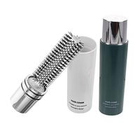 VICASKY Spazzola a Rullo per Chioma da Donna 2 Pezzi Piccola Portatile Denti Larghi Rotondi per Asciugatura Adatta a Tutti i Tipi di Chioma da Viaggio e Uso Quotidiano