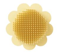 VICASKY spazzola da bagno lavaggio del Pennello per shampoo del cuoio capelluto shampoo neonati spazzola elastica per il bagnetto spazzola per il corpo Gel di silice Giallo