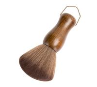 VICASKY Spazzola Da Barbiere Morbida in Fibra Con Gancio Ergonomica Per Spolverare Collo e Rimuovere Peli Superflui Uso Professionale Parrucchieri e Rasatura Barba