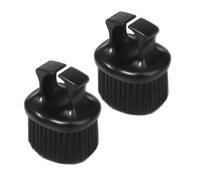 VICASKY Spazzola Da Barbiere Portatile 2 Pezzi, Spazzola Per Barba e Baffi Da Uomo Setole Morbide, Design Ad Anello Antiscivolo Per Modellare e Pulire Chioma e Barba