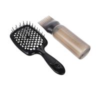 VICASKY Spazzola Districante Anti-statico Con Manico Design Hollow Per Lisci e Ricci Di Bottiglie Per Shampoo Secco Per Uso Quotidiano e Viaggi