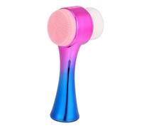 VICASKY Spazzola Facciale Doppia Silicone Detergente Manuale per Rimozione Punti Colorazione Gradiente