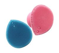 VICASKY Spazzola per Massaggio Testa Silicone 2 Pezzi per Ragazzo Ragazza Setole Morbide Pulizia Viso e Stimolazione Capelluto Delicata