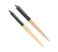 VICASKY Spazzola Rotonda per Chioma in Legno 2 Pezzi Set Piccolo e Grande Spazzola per Asciugatura Antistatica per Massaggio Capelluto Adatta a Uomini e Donne per Styling Quotidiano