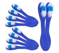 VICASKY Spazzolino Da Denti Di Sicurezza Con Manico Corto, Set Da 20 Pezzi, Spazzolino Per La Pulizia Orale Con Setole Morbide, Compatto Per Viaggi e Uso in Carcere, Colore Blu