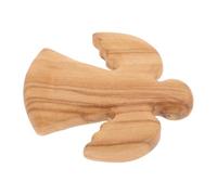 VICASKY Statuetta di angelo in legno fatto a mano per preghiere Confortante statua astratta in legno naturale come per Natale e occasioni speciali