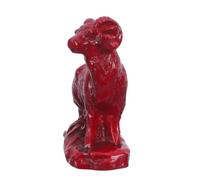 VICASKY Statuina di Pecora in Resina per Scrivania Anno 2027 Rosso