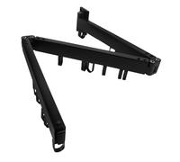 VICASKY Stendibiancheria Pieghevole da Parete con Anelli in Alluminio Resistente Supporto Fisso Senza Salvaspazio per Asciugatura Interna ed Esterna in Bagno e Lavanderia