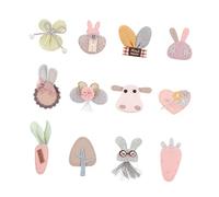 VICASKY Stile casuale Fumetto Animale Forcina 24pcs Bambini Fermaglio Capelli Eccellente Texture Per Progetti