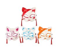 VICASKY Stile Giapponese Gatti E Maschera Di Volpe Creative Halloween Cosplay Maschere Per Costumi E Feste Variazioni Di Colore Disponibile Accessori Ideale Per Vestire E Vestire