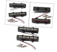VICASKY String Jb Bass Pickup Set Aperto Costruzione Basso Chitarra Facile Installazione Con Viti E Autentico E Medio Uscita Nero