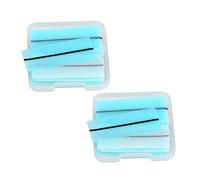 VICASKY Strisce Adesive per Ciglia Finte un Look Naturale e Resistente Autoadesive in Gel Blu, Applicazione Facile e Veloce, 2 Scatole 80 Strisce