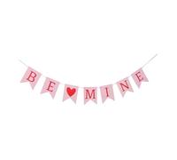 VICASKY Striscione Decorativo “Be Mine” San in Carta a Forma di Cuore Banner Romantico per Proposte Matrimoni e Feste di Fidanzamento Decorazione Versatile per Eventi Speciali