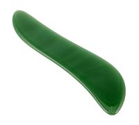 VICASKY Strumento per il massaggio del viso S - strumenti di massaggio a forma di per le gambe, massaggiare il corpo, strumento per la della pelle Gua Sha - strumenti avventurina verde