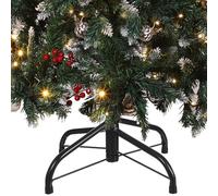 VICASKY Supporto per Albero di Natale in Ferro Base ad Alta Resistenza Fissaggio a Vite per Alberi Artificiali da Piedi Adatta a Aste da 1 Colore Verde