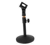 VICASKY Supporto Per Microfono Da Tavolo Base Rotonda Staffa Per Microfono in Altezza Per Streaming Podcasting Riunioni Online e Registrazione Leggero e Portatile