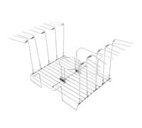 VICASKY Supporto per Pollo in Acciaio Inossidabile Portatile per Barbecue da Esterno Cottura Uniforme, Graticola Resistente per Gamba di Pollo e Arrosto