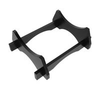 VICASKY Supporto per Secchio Birra da 10 Litri in Legno di Acacia Nero, Portabicchiere e Base Porta-distributore D’acqua da Banco per Cucina e Bar