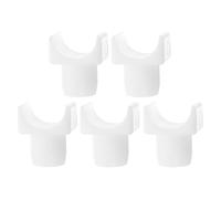 VICASKY Supporto per Sedia a Ruote 5 Pezzi in ABS Bianco, Blocco di Appoggio Resistente e Facile da Installare per Carrozzina e Sedia da Trasporto