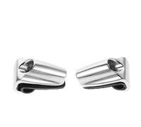 VICASKY Supporto per Tamburo Grancassa 2 Pezzi con Gancio di Montaggio e Cuscinetto in Gomma Nera, Kit Accessori per Batteria con Perno in Metallo Resistente, Adatto per Riparazioni