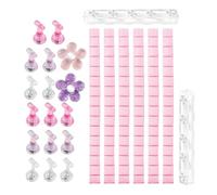 VICASKY Supporto per Unghie per Nail Art con Base Adesiva in Argilla, Espositore per Unghie Finte da Pratica, Kit Leggero e Portatile per Manicure e Formazione Professionale