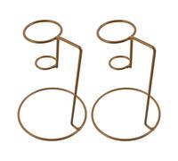 VICASKY Supporto Porta Cono Gelato in Ferro 2 Pezzi Espositore per Gelati e Cupcake Stand per Dessert da Tavolo per Casa e Negozio