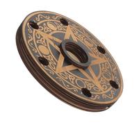 VICASKY Supporto Stabile e per Antiscivolo per Decorazione Casa Piatta Sfera di Cristallo in Legno Nero Base Tavolo da Tarot