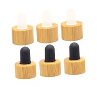 VICASKY Tappi Contagocce per Flaconi Olio Essenziale 6 Pezzi Coperture Bottiglie Olio Essenziale Chiusura Ermetica senza Tubo Compatibili per Aromaterapia Uso Domestico