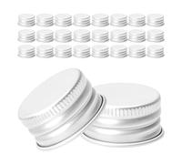 VICASKY Tappi Per Bottiglie e Coperchi a Vite in Alluminio Filettati 60 Pezzi 28 Mm a Di Perdite Per Flaconi Di Lozione e Barattoli Di Vetro, Per Uso Cosmetico e Viaggi