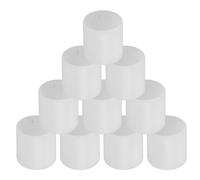 VICASKY Tappi Terminali Rotondi per Tubi da 16 MM Interni Set da 10 Pezzi in Plastica Resistente Copripiedi per Gambe di Mobili Organizer Armadi e Scarpiere Ottimizzazione Spazio e