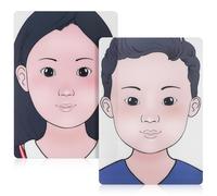 VICASKY Tavola per Esercitarsi nel Trucco Facciale Riutilizzabile Modello per Ragazzo E Ragazza 2 Fogli per Il Trucco Tavole Colorate per Esercitarsi Modello in Silicone per Animali