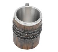 VICASKY Tazza Capacità con Manico di Cavallo Resina e Acciaio Inossidabile Bicchiere Creativo Multiuso per Casa Adatta per Tè Birra Succo e Latte