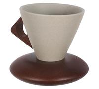 VICASKY Tazza da Caffè in Ceramica Rustica da 250ml con Eccellente Isolamento e Resistente al Calore, Forma a Imbuto Artistica per Uso Domestico e Ufficio