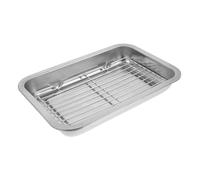 VICASKY Teglia da Forno Raffreddamento Teglia da Forno con Piastra Scolo Olio e Realizzata in Acciaio Inossidabile Resistente per Cucinare e Raffreddare Torte Pane e