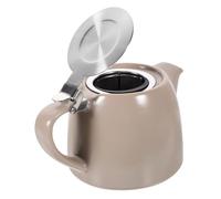 VICASKY Teiera Piccola con Infusore Acciaio Inossidabile Strumento per Servire Tè con Superficie Liscia e Resistente Adatta Tè Foglia Sciolta e Fiori Blooming Uso