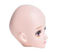 VICASKY Testa di allenamento per ciglia, trucco, testa manichino, manichino per esercizi di trucco, ciglia, gel di silice beige