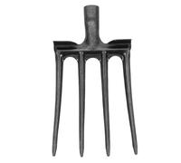 VICASKY Testa di Ricambio per Forca da Fieno Denti Forca per Letame e Giardinaggio Attrezzo per Scavo del Terreno