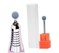 VICASKY Testina Per Levigatrice Unghie Rotonda in Quarzo Strumento Professionale Per Manicure e Pedicure Piccola e Resistente Per Rimozione Morta e Lucidatura Gel Su Dita e Piedi