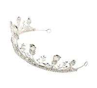 VICASKY Tiara Da Sposa Da Principessa Costume Da Sposa Donna Futura Sposa Tiara Da Principessa Con Strass Accessori In Oro Per Donna Tiara Per Bambina Costume Da Regina