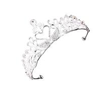 VICASKY Tiara Di Cristallo Per Feste Sposa Corone Nuziali Matrimonio Ballo Di Fine Anno Accessori Per Con Strass Per Essere Scintillanti La In Lega D'Argento