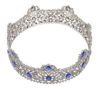 VICASKY Tiara Rustica in Dettagli in Strass Corona Da Ballo Di Fine Anno Tiara Da Re Per Compleanno e Teatro